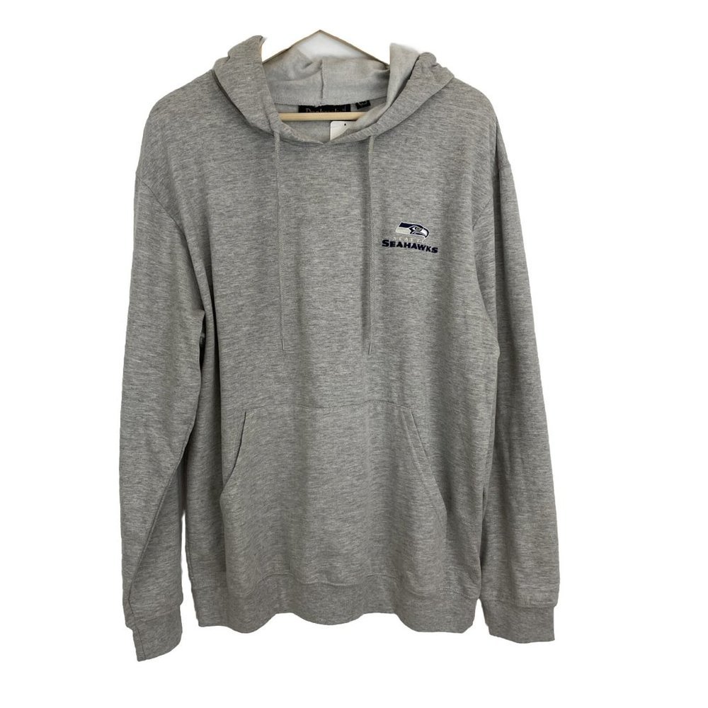 Dunbrooke NFL Team Apparel Seattle Seahawks Mens Gray Hoodie Size L